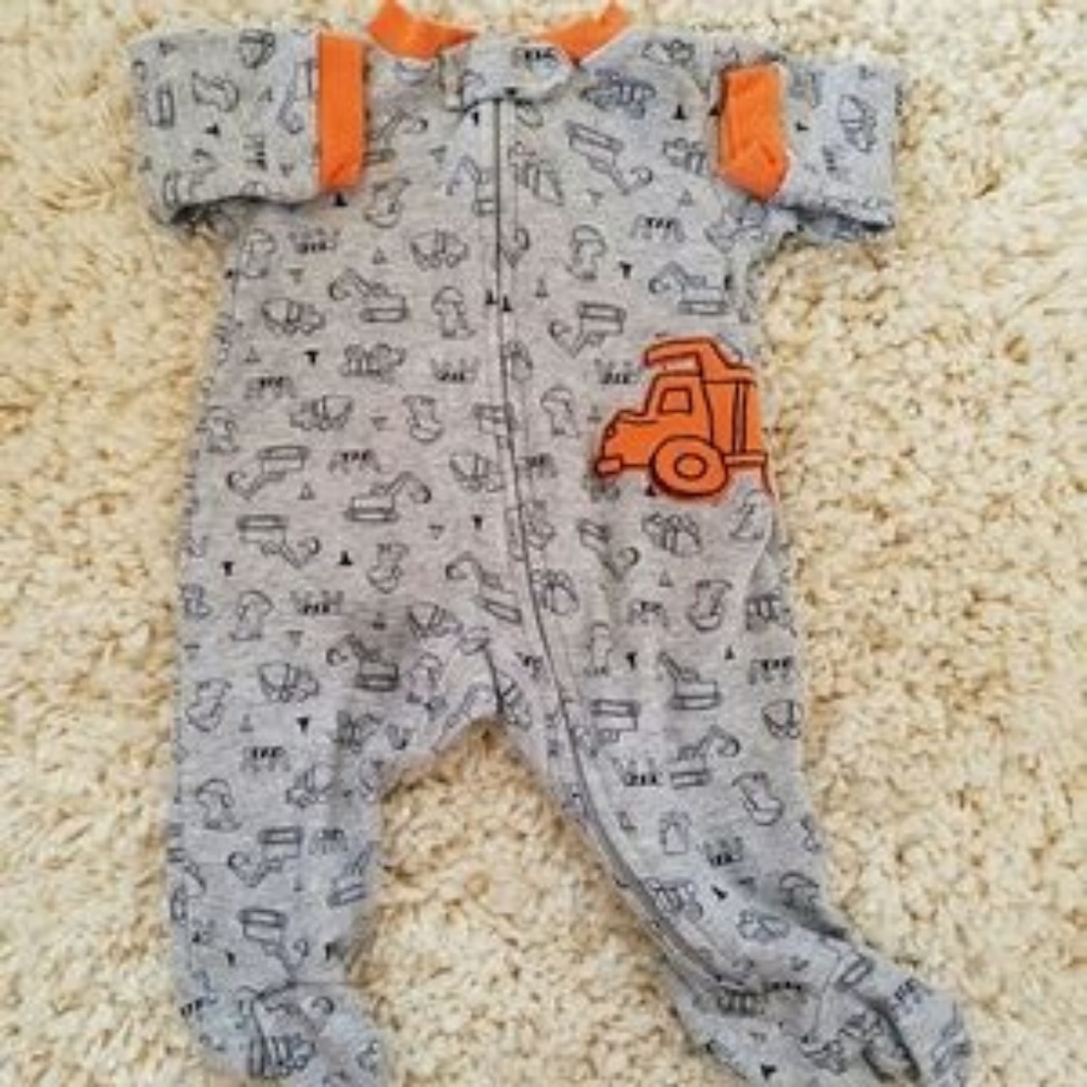 Newborn NB Boys Footie Pajama PJ Sleeper